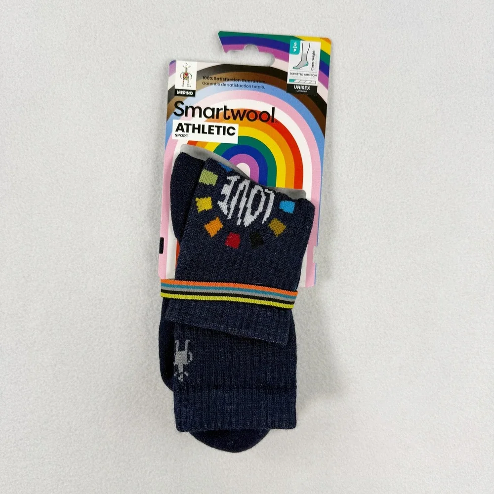 Smartwool Pride Socks Athletic Crew Size S Unisex NEW